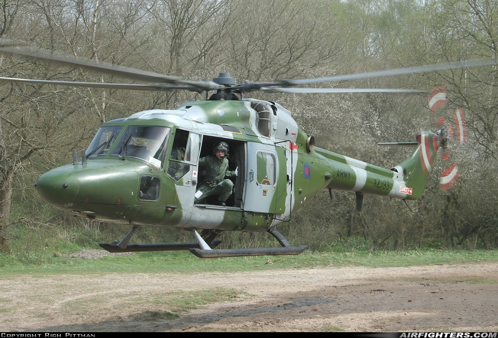UK - Army Westland WG-13 Lynx AH7 XZ193 at Off-Airport - Salisbury Plain, UK