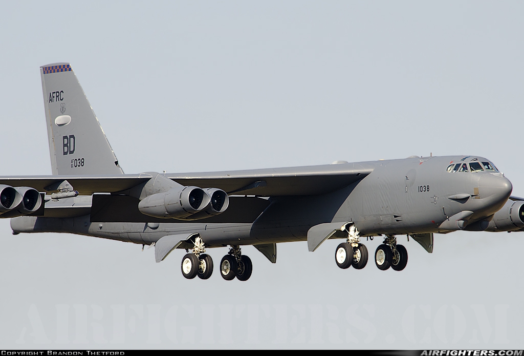 USA - Air Force Boeing B-52H Stratofortress 61-0038 at Fort Worth - Alliance (AFW / KAFW), USA