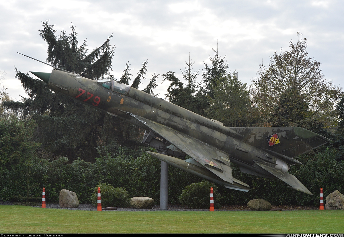 East Germany - Air Force Mikoyan-Gurevich MiG-21MF 779 at Off-Airport - Adorf, Germany