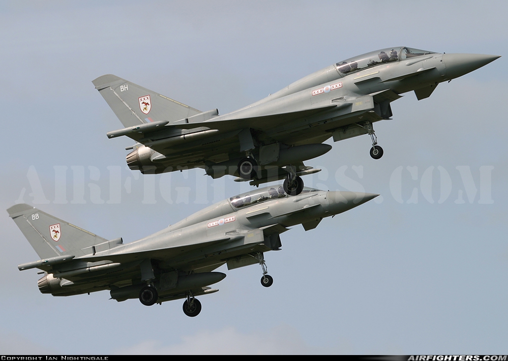 UK - Air Force Eurofighter Typhoon T1 ZJ809 at Coningsby (EGXC), UK