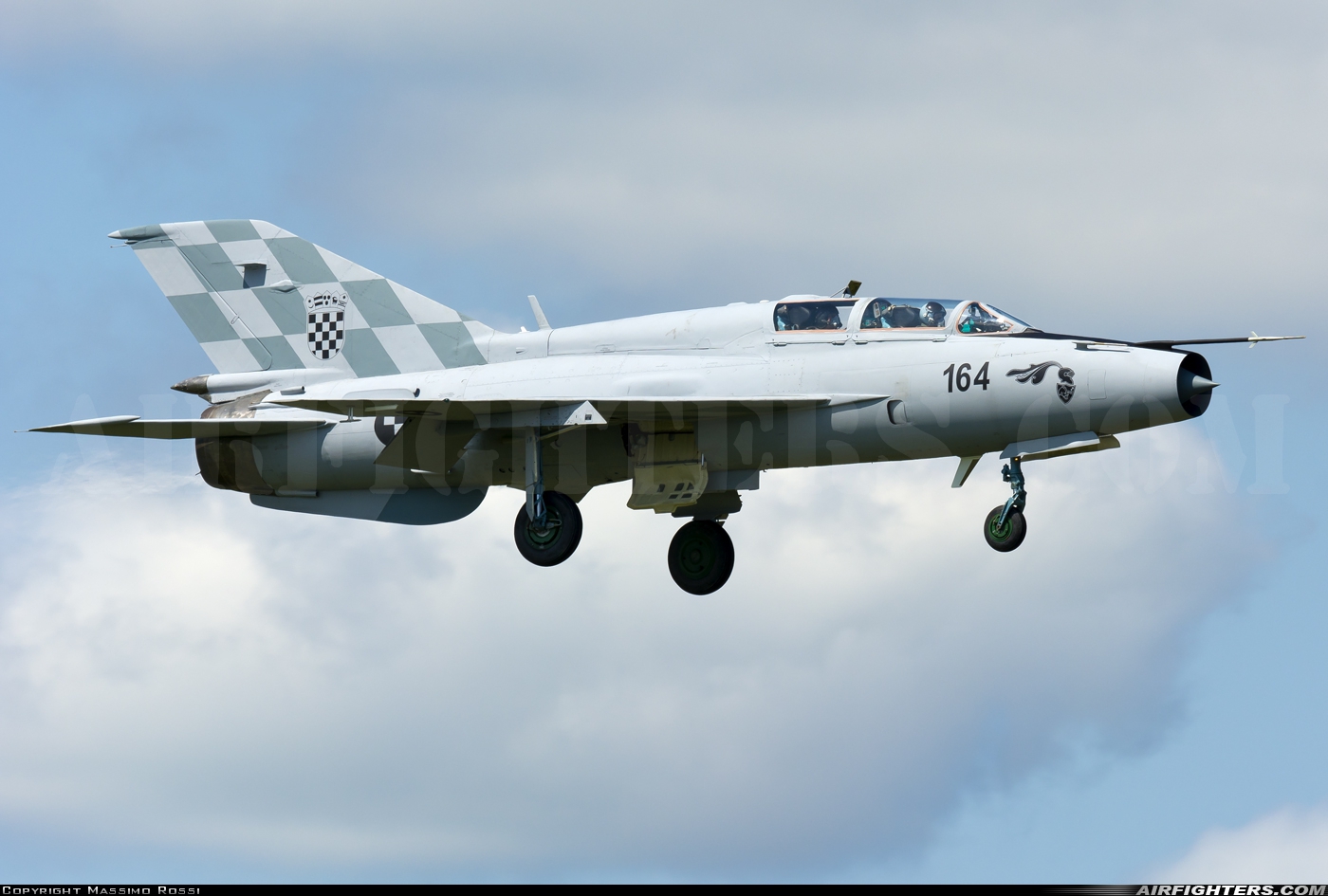 Croatia - Air Force Mikoyan-Gurevich MiG-21UMD 164 at Zagreb - Pleso (ZAG / LDZA), Croatia