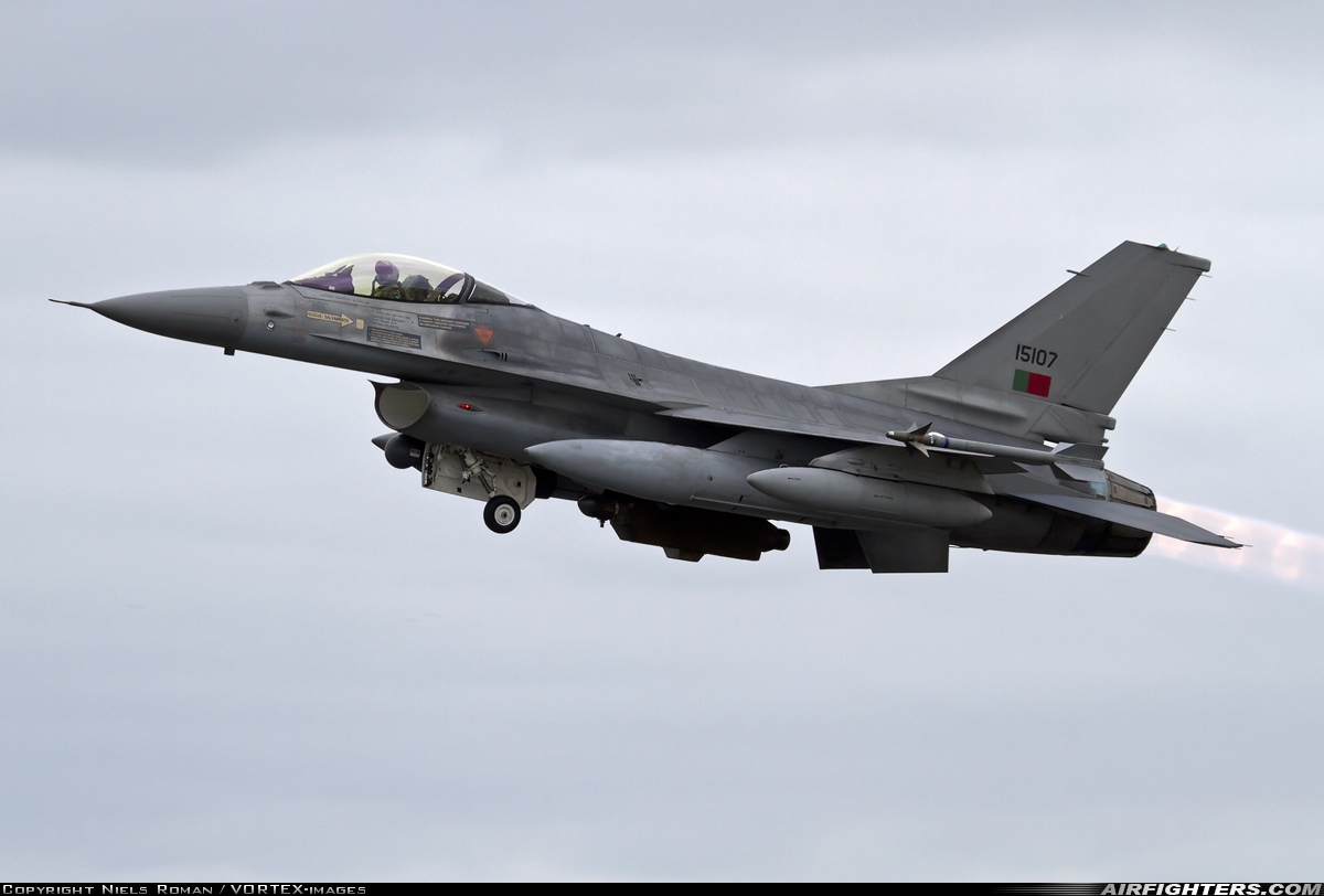 Portugal - Air Force General Dynamics F-16AM Fighting Falcon 15107 at Schleswig (- Jagel) (WBG / ETNS), Germany
