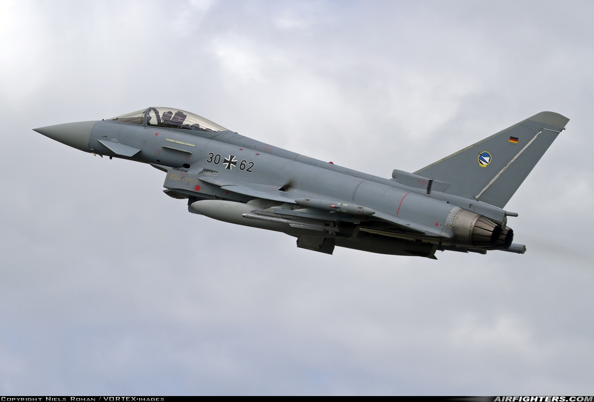 Germany - Air Force Eurofighter EF-2000 Typhoon S 30+62 at Schleswig (- Jagel) (WBG / ETNS), Germany