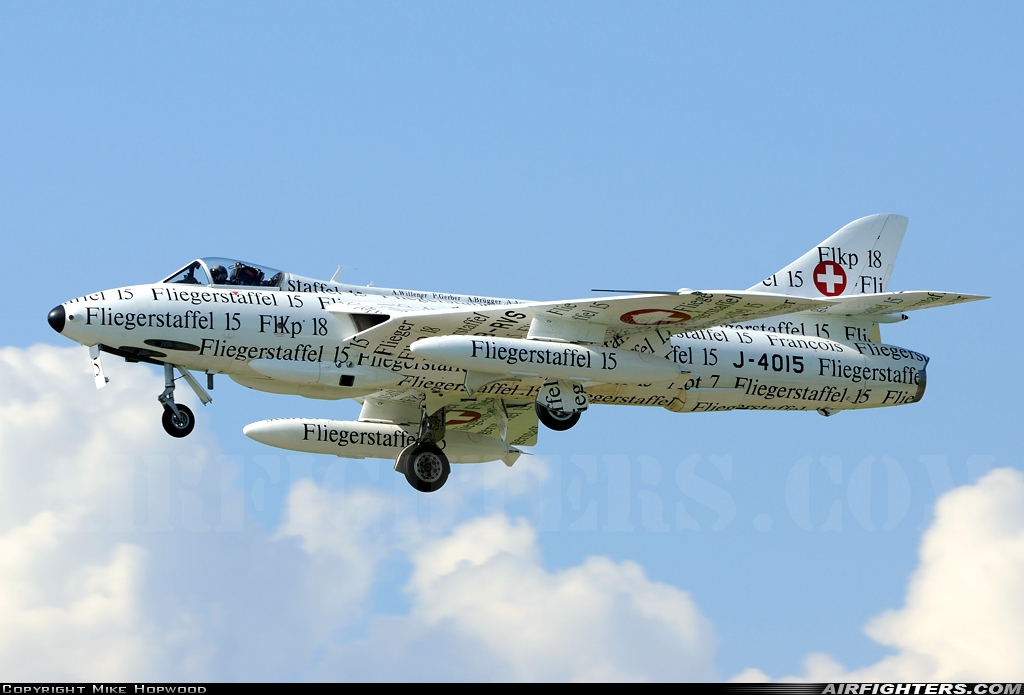 Private - Hunterverein Obersimmental Hawker Hunter F58 HB-RVS at Payerne (LSMP), Switzerland