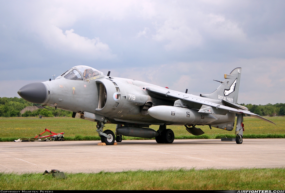 UK - Navy British Aerospace Sea Harrier FA.2 ZH800 at Uden - Volkel (UDE / EHVK), Netherlands