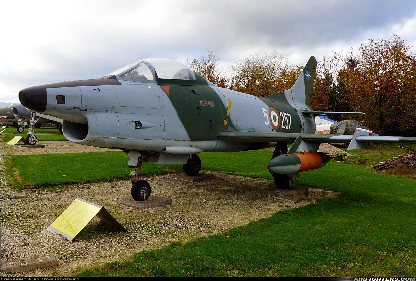 Italy - Air Force Fiat G-91R3 5-257 at Off-Airport - Hermeskeil, Germany