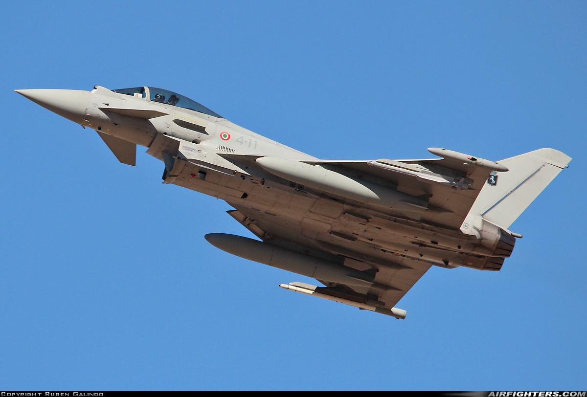 Italy - Air Force Eurofighter F-2000A Typhoon (EF-2000S) MM7291 at Albacete (- Los Llanos) (LEAB), Spain