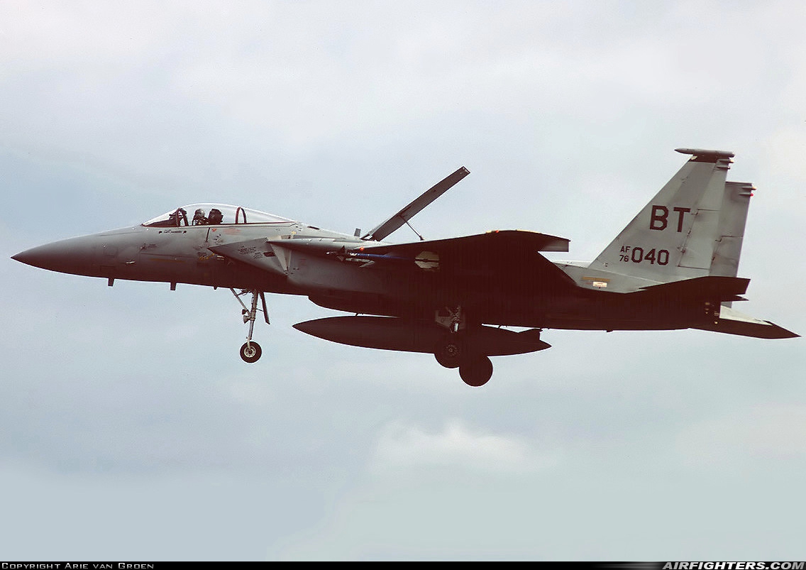 USA - Air Force McDonnell Douglas F-15A Eagle 76-0040 at Bitburg (BBJ / EDRB), Germany