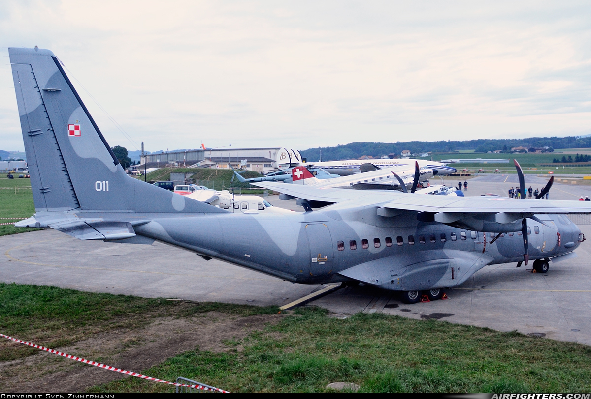Poland - Air Force CASA C-295M 011 at Payerne (LSMP), Switzerland