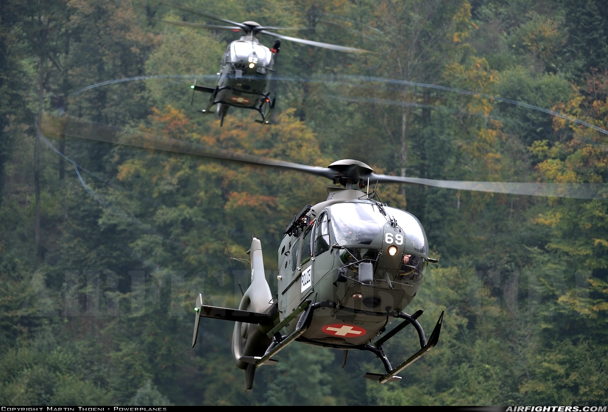 Switzerland - Air Force Eurocopter TH05 (EC-635P2+) T-369 at Alpnach (LSMA), Switzerland