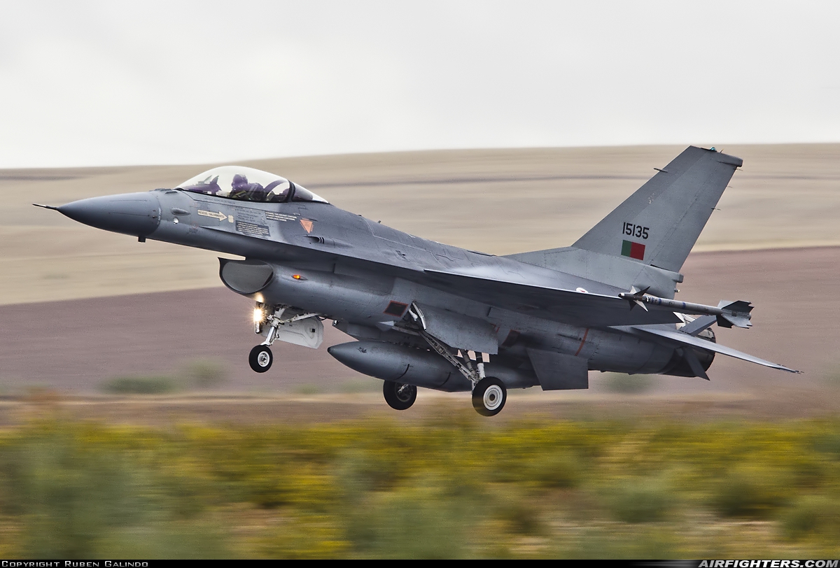 Portugal - Air Force General Dynamics F-16AM Fighting Falcon 15135 at Madrid - Torrejon (TOJ / LETO), Spain