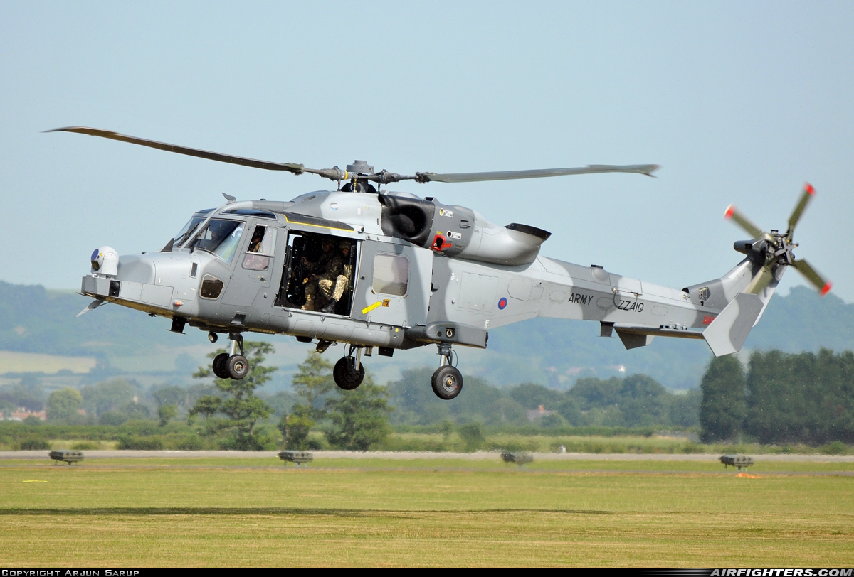 UK - Army AgustaWestland Wildcat AH1 ZZ410 at Yeovilton (YEO / EGDY), UK