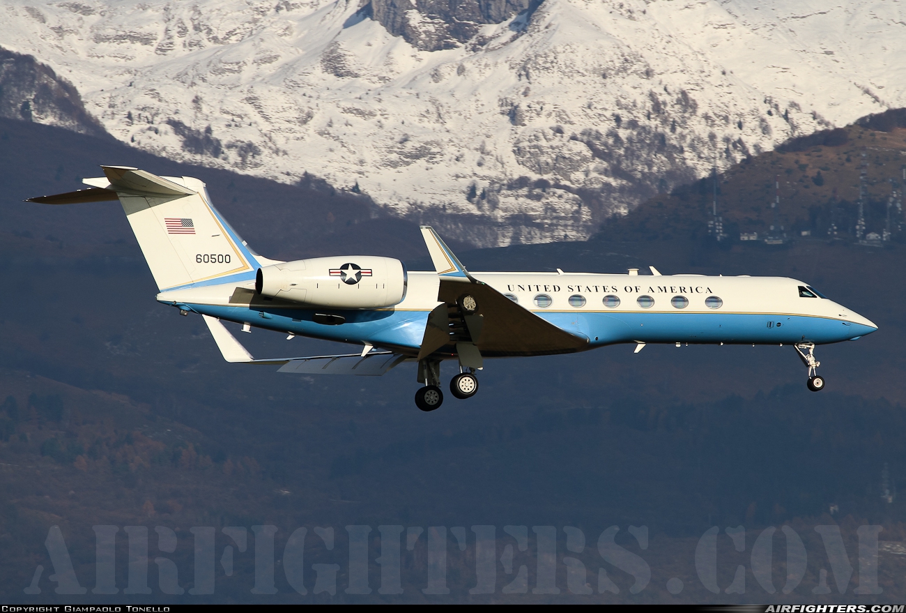 USA - Air Force Gulfstream Aerospace C-37B (G550) 06-0500 at Aviano (- Pagliano e Gori) (AVB / LIPA), Italy