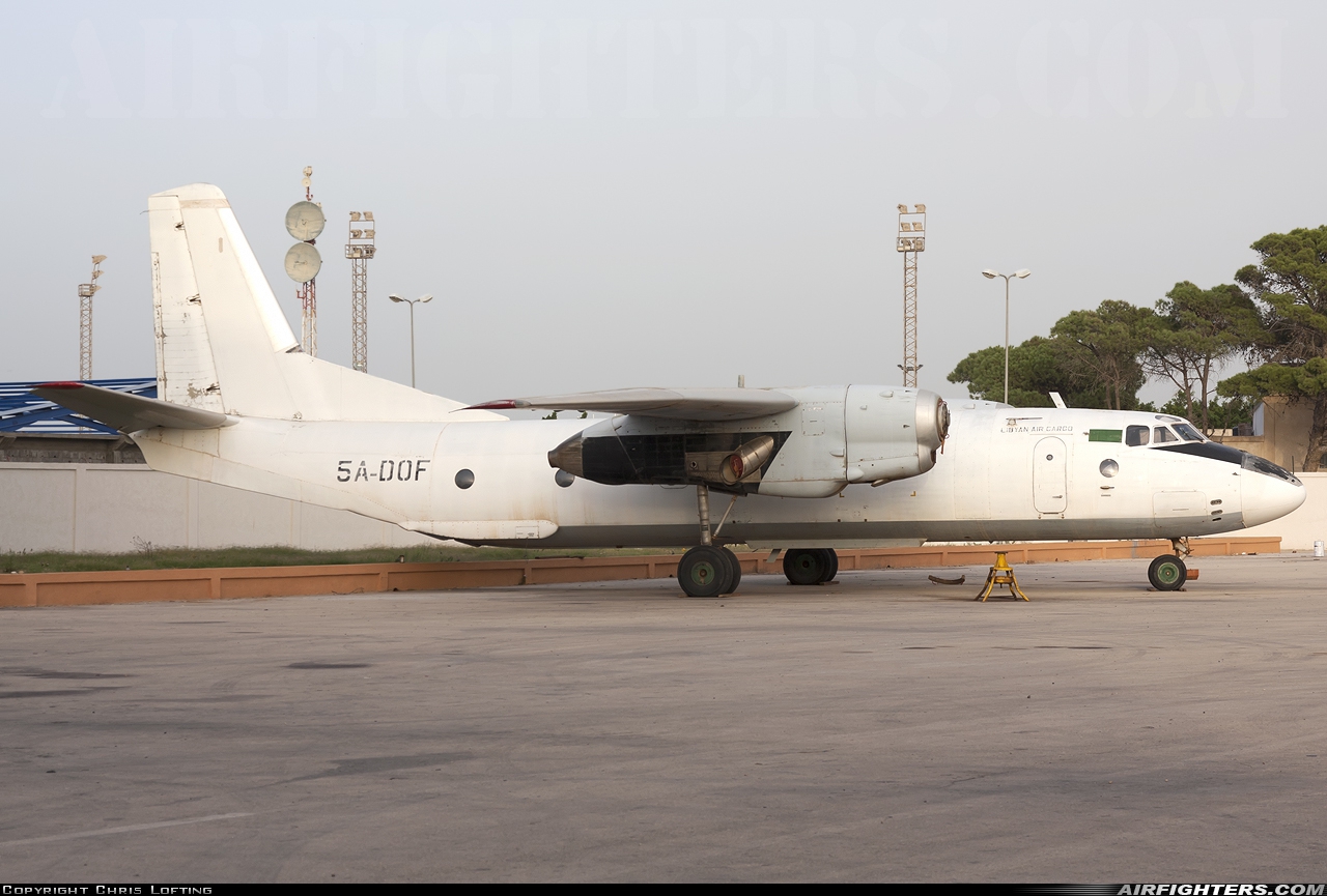Libya - Air Force Antonov An-26 5A-DOF at Tripoli - Mitiga (MJI / HLLM), Libya