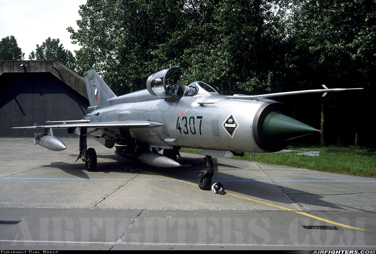 Czech Republic - Air Force Mikoyan-Gurevich MiG-21MF 4307 at Leeuwarden (LWR / EHLW), Netherlands