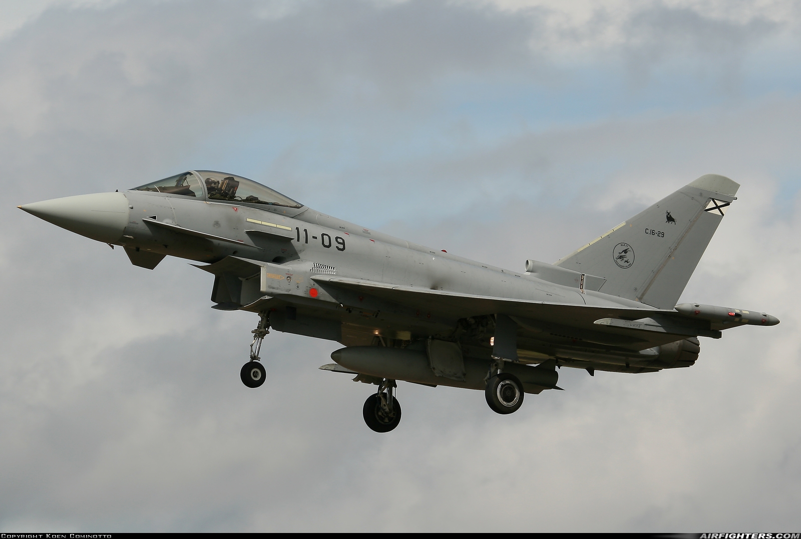 Spain - Air Force Eurofighter C-16 Typhoon (EF-2000S) C.16-29 at Fairford (FFD / EGVA), UK