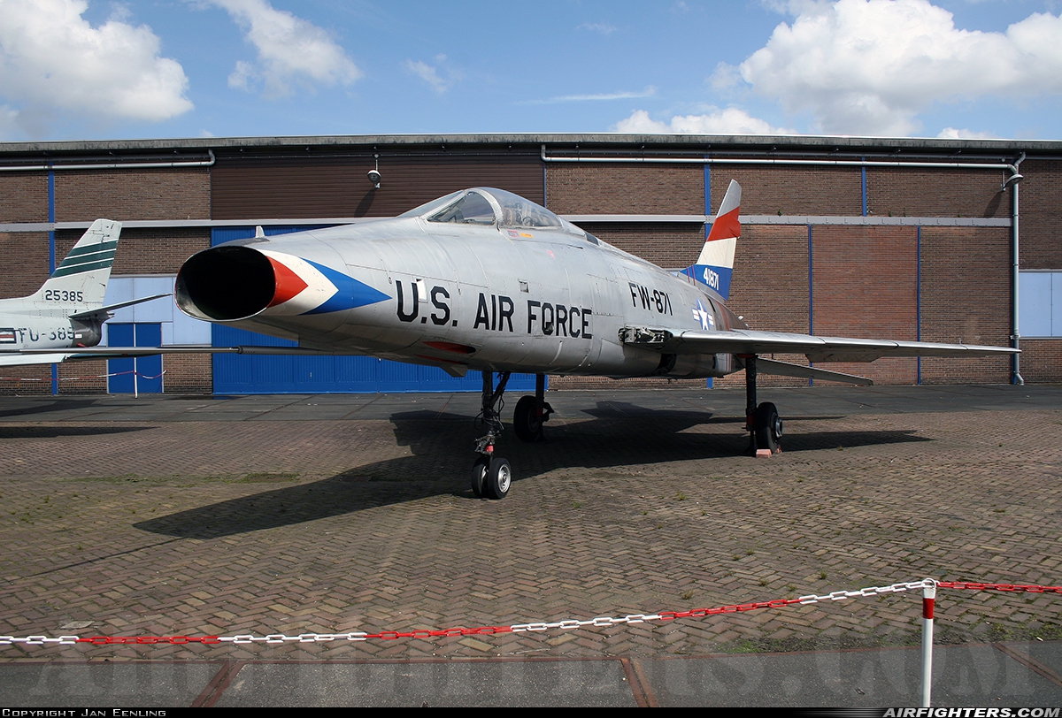 USA - Air Force North American F-100D Super Sabre 54-1871 at Off-Airport - Kamp Zeist, Netherlands