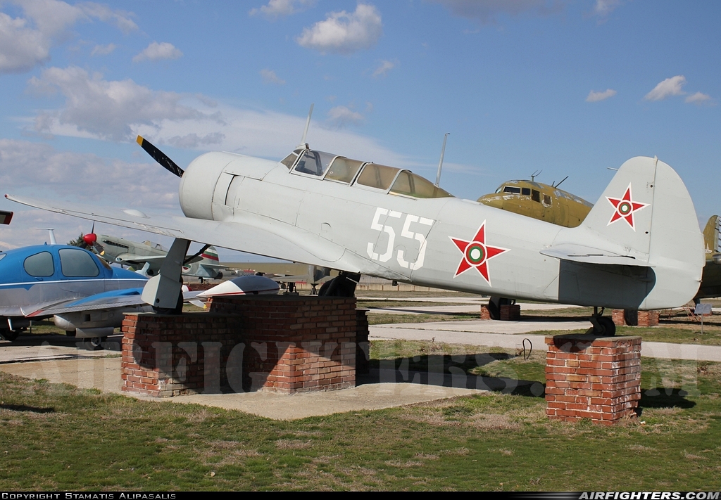 Bulgaria - Air Force Yakovlev Yak-11 55 at Plovdiv (- Krumovo) (PDV / LBPD), Bulgaria