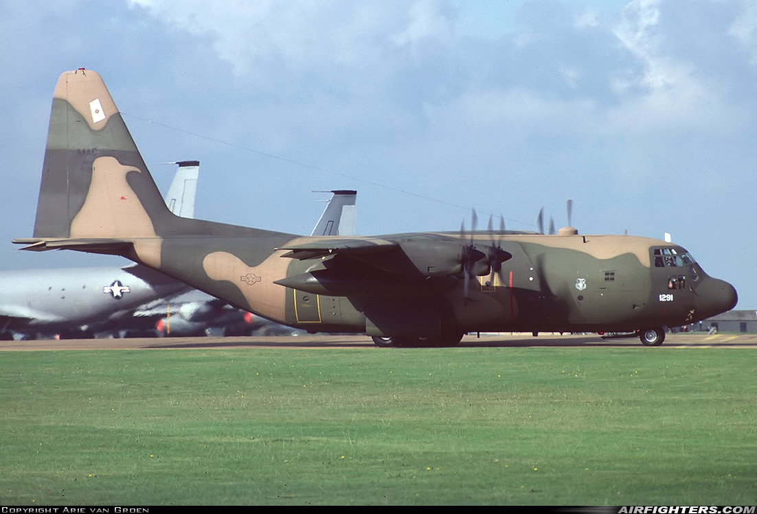 USA - Air Force Lockheed C-130E Hercules (L-382) 72-1291 at Mildenhall (MHZ / GXH / EGUN), UK
