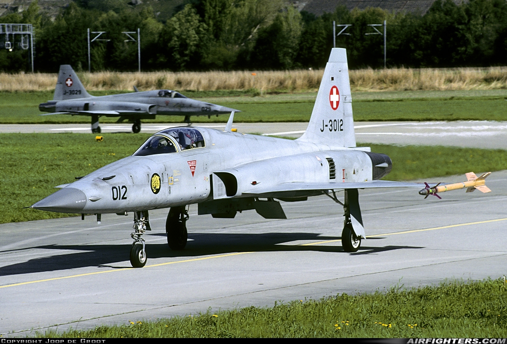 Switzerland - Air Force Northrop F-5E Tiger III J-3012 at Turtman (LSMJ), Switzerland