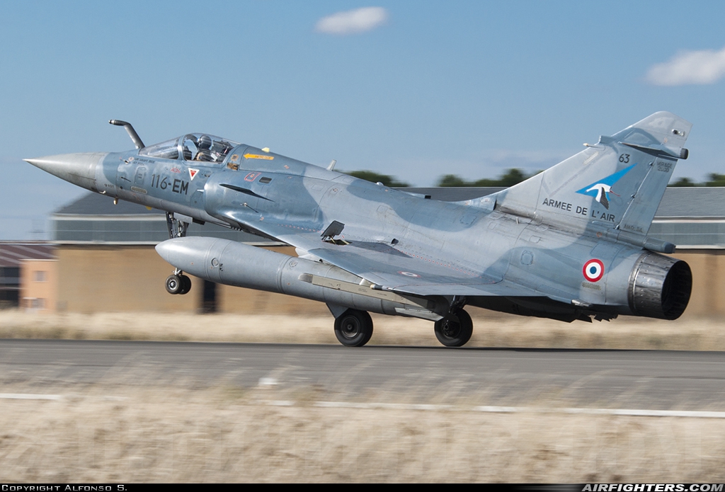France - Air Force Dassault Mirage 2000-5F 63 at Albacete (- Los Llanos) (LEAB), Spain