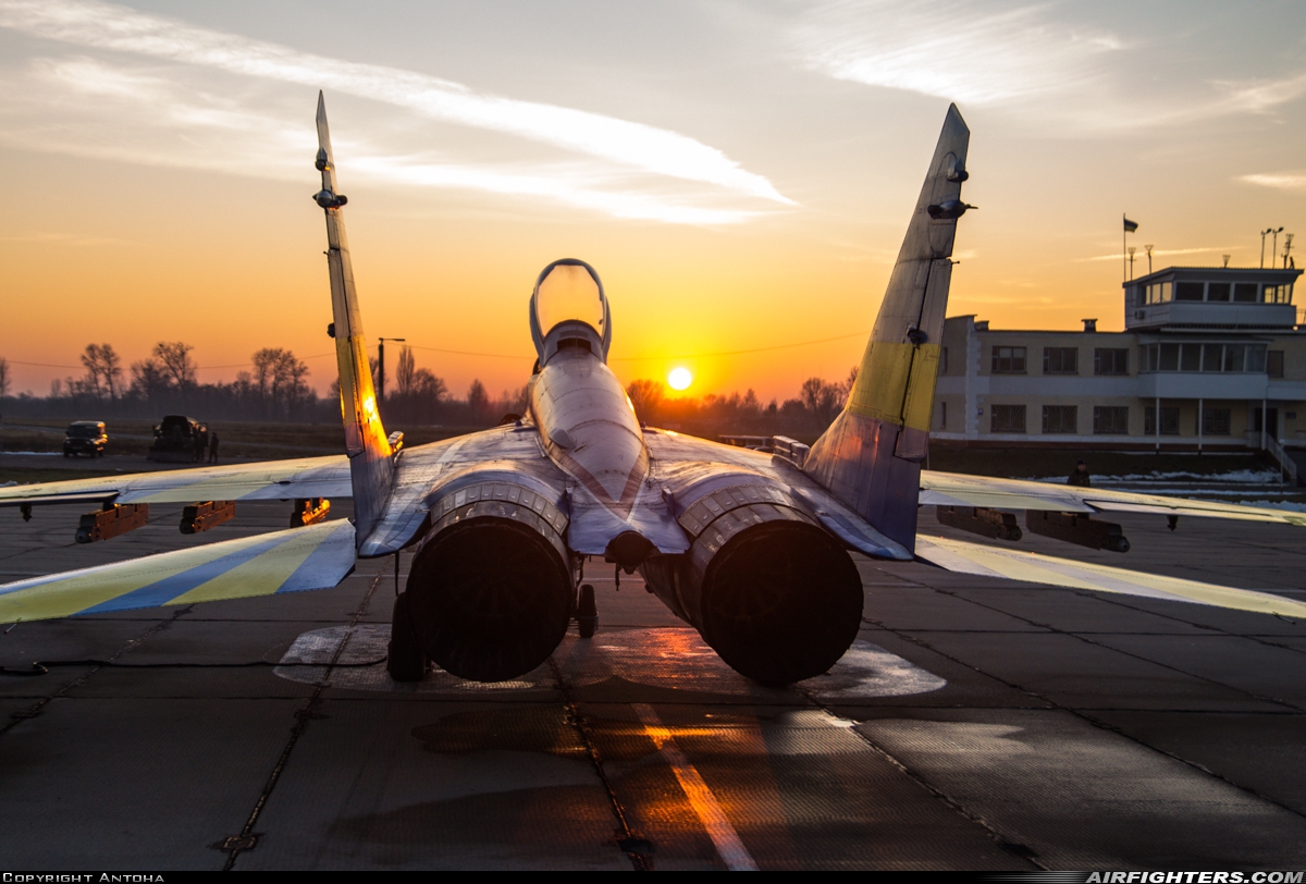 Ukraine - Air Force Mikoyan-Gurevich MiG-29 (9.13) 03 BLUE at Vasilkov (UKKW), Ukraine