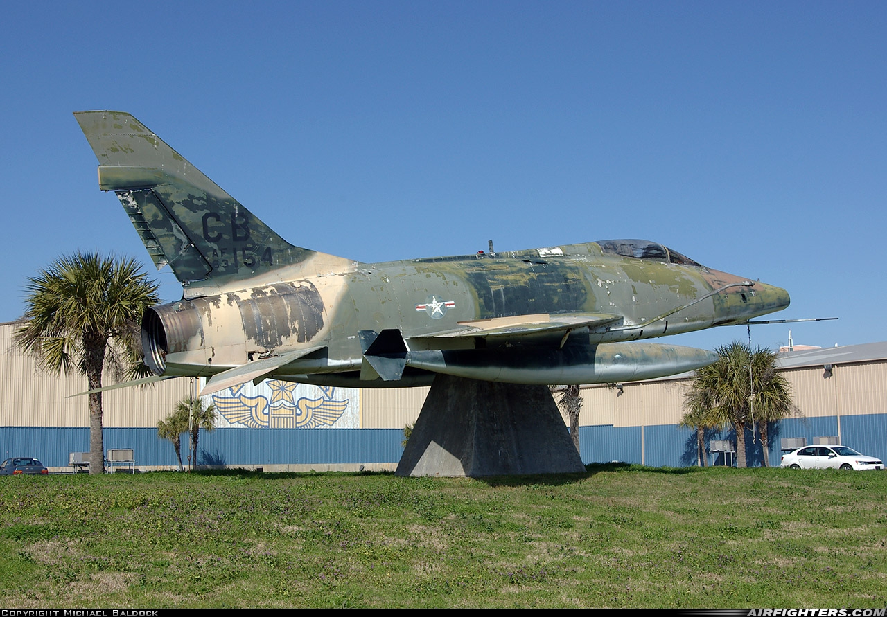 USA - Air Force North American F-100D Super Sabre 56-3154 at Galveston - Scholes Field Int. (GLS / KGLS), USA