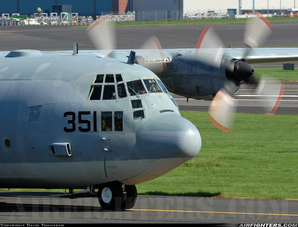 USA - Navy Lockheed C-130T Hercules (L-382) 165351 at Glasgow - Prestwick (PIK / EGPK), UK