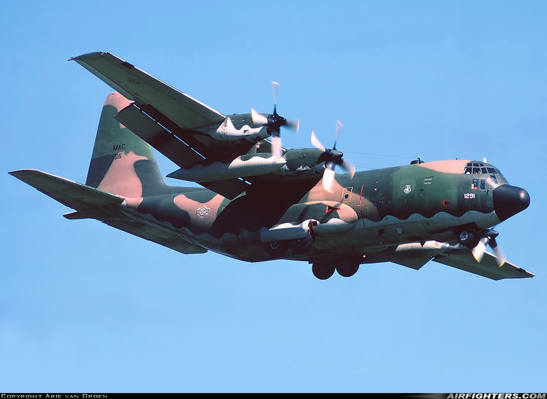 USA - Air Force Lockheed C-130E Hercules (L-382) 72-1291 at Ramstein (- Landstuhl) (RMS / ETAR), Germany