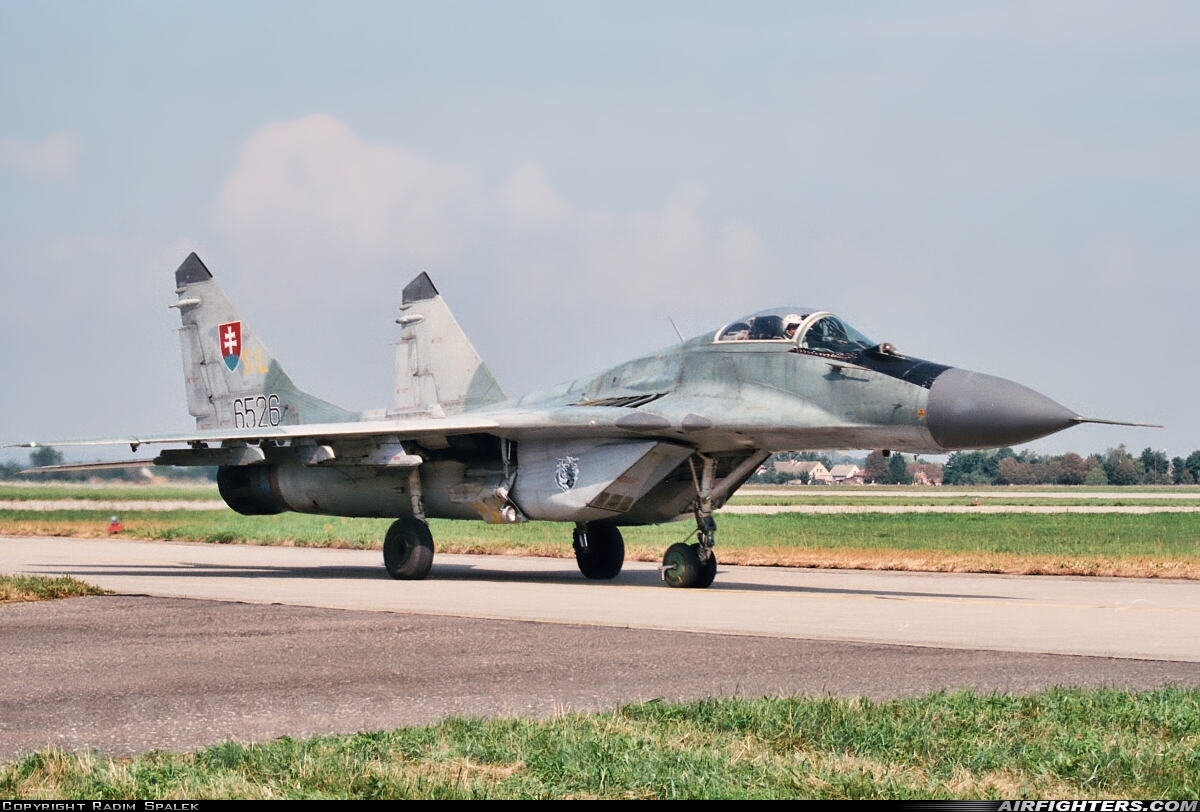 Slovakia - Air Force Mikoyan-Gurevich MiG-29A (9.12A) 6526 at Hradec Kralove (LKHK), Czech Republic