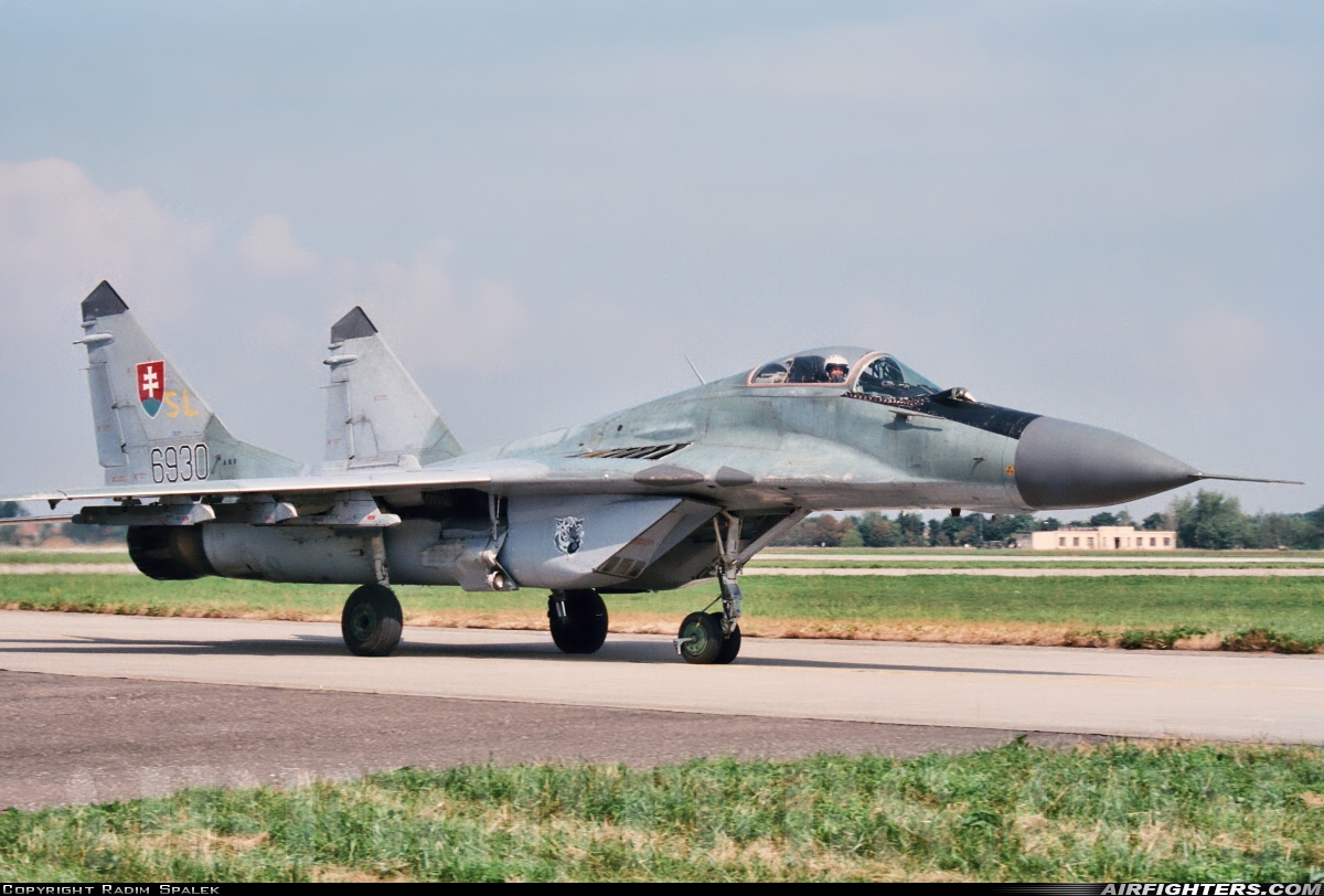 Slovakia - Air Force Mikoyan-Gurevich MiG-29A (9.12A) 6930 at Hradec Kralove (LKHK), Czech Republic