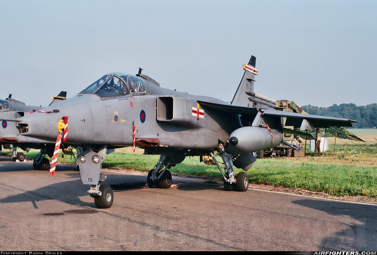 UK - Air Force Sepecat Jaguar GR3A XZ366 at Hradec Kralove (LKHK), Czech Republic