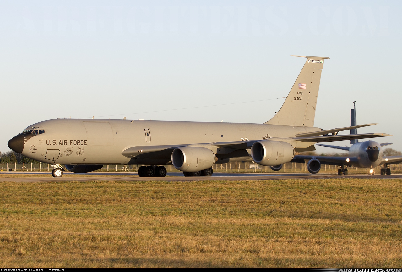 USA - Air Force Boeing KC-135R Stratotanker (717-148) 59-1464 at Mildenhall (MHZ / GXH / EGUN), UK