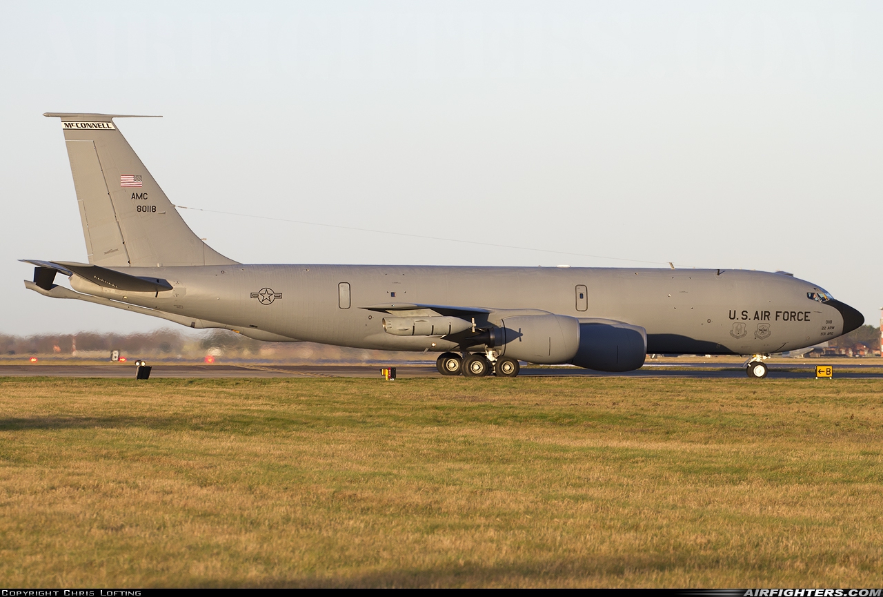 USA - Air Force Boeing KC-135R Stratotanker (717-148) 58-0118 at Mildenhall (MHZ / GXH / EGUN), UK