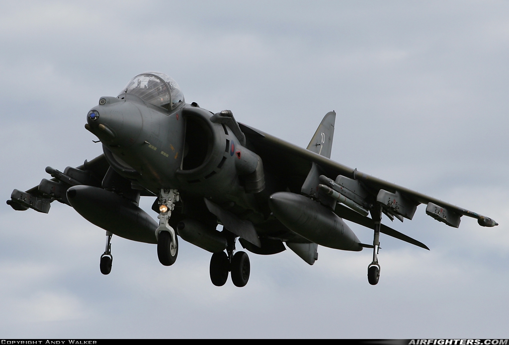 UK - Air Force British Aerospace Harrier GR.7 ZD329 at Lossiemouth (LMO / EGQS), UK