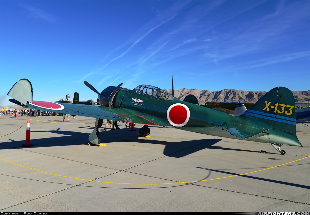 Private - Commemorative Air Force Mitsubishi A6M3 Zero N712Z at Las Vegas - Nellis AFB (LSV / KLSV), USA