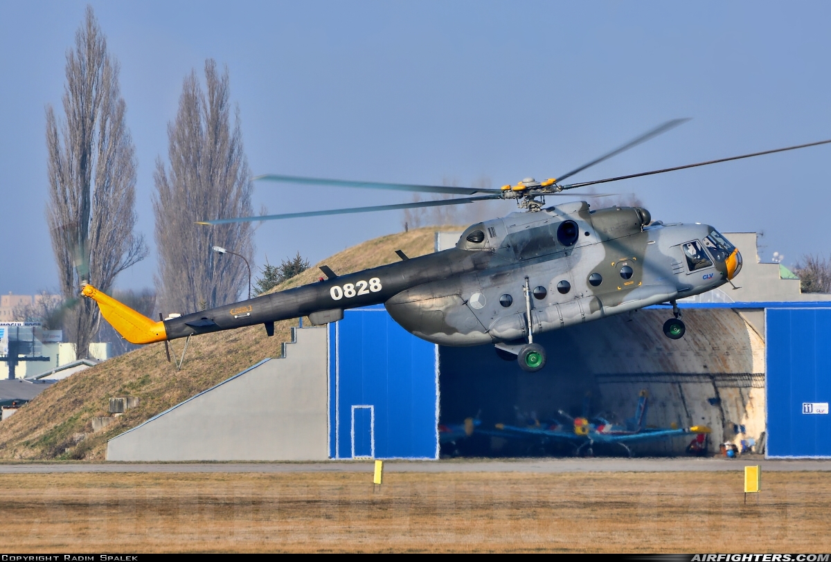 Czech Republic - Air Force Mil Mi-17 0828 at Pardubice (PED / LKPD), Czech Republic