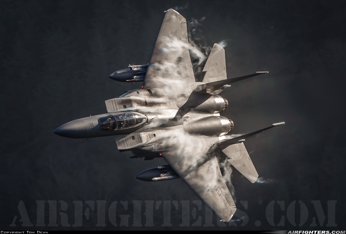 USA - Air Force McDonnell Douglas F-15E Strike Eagle 96-0204 at Off-Airport - Machynlleth Loop Area, UK