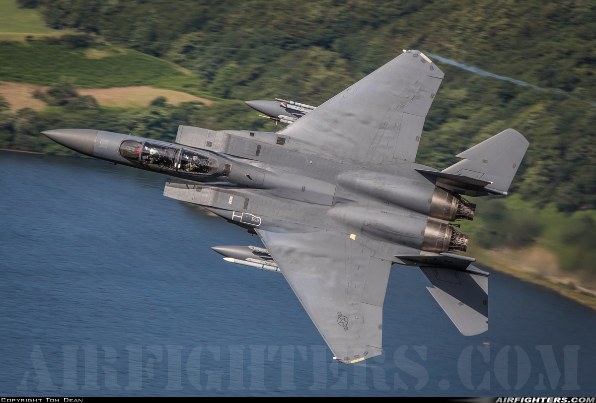 USA - Air Force McDonnell Douglas F-15E Strike Eagle 91-0332 at Off-Airport - Machynlleth Loop Area, UK