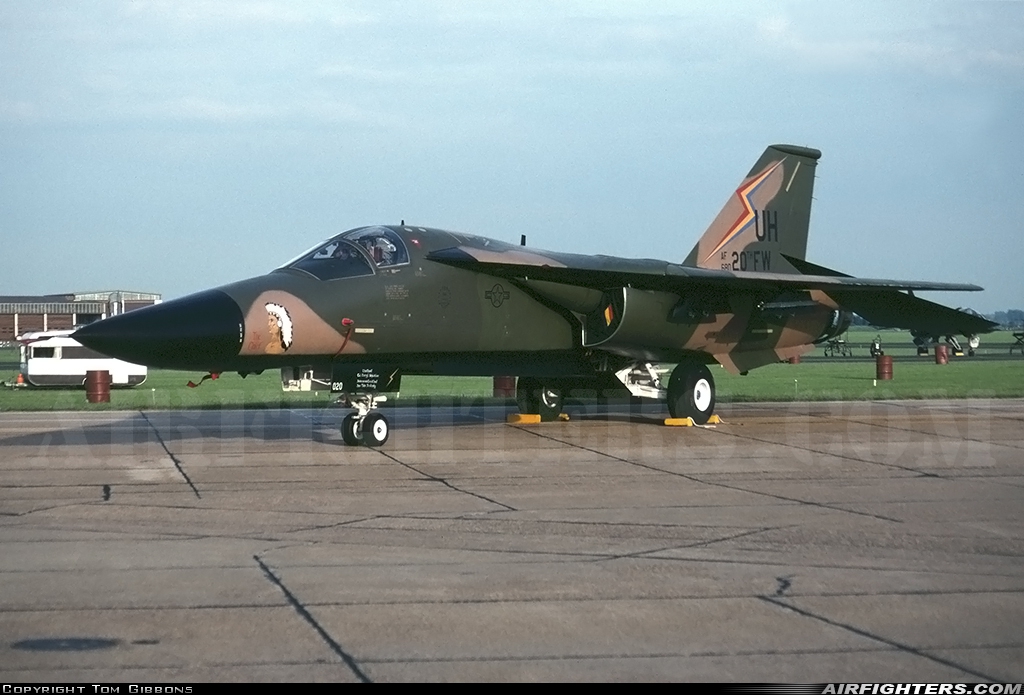 USA - Air Force General Dynamics F-111E Aardvark 68-0020 at Mildenhall (MHZ / GXH / EGUN), UK
