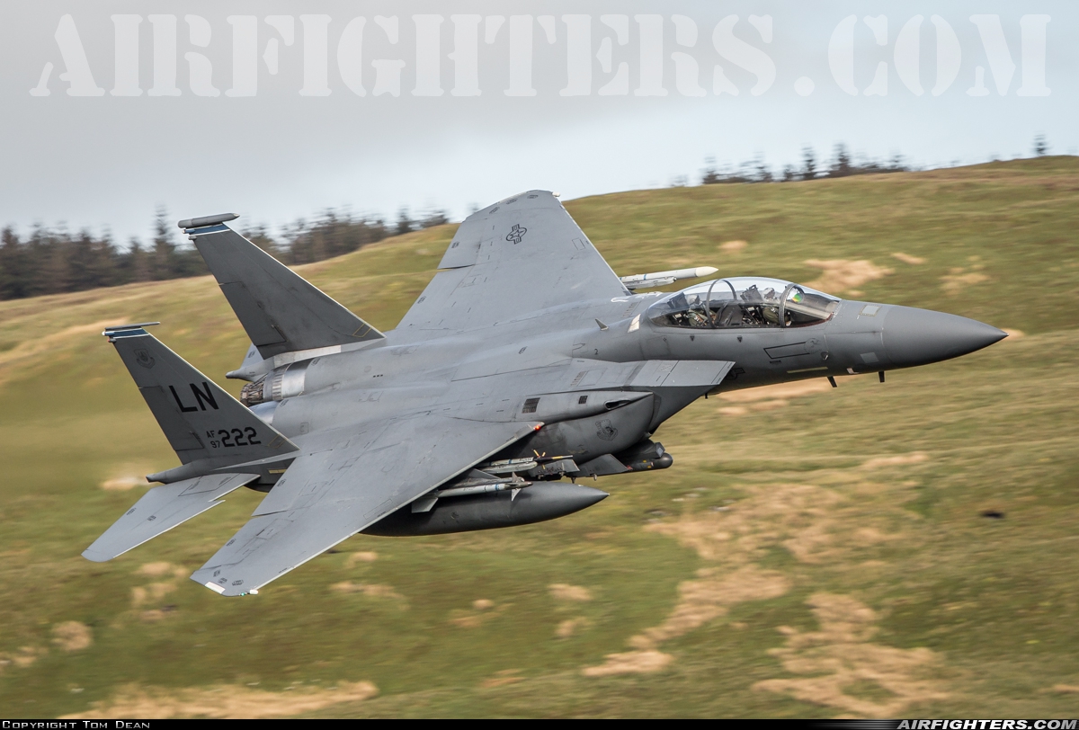 USA - Air Force McDonnell Douglas F-15E Strike Eagle 97-0222 at Off-Airport - Machynlleth Loop Area, UK