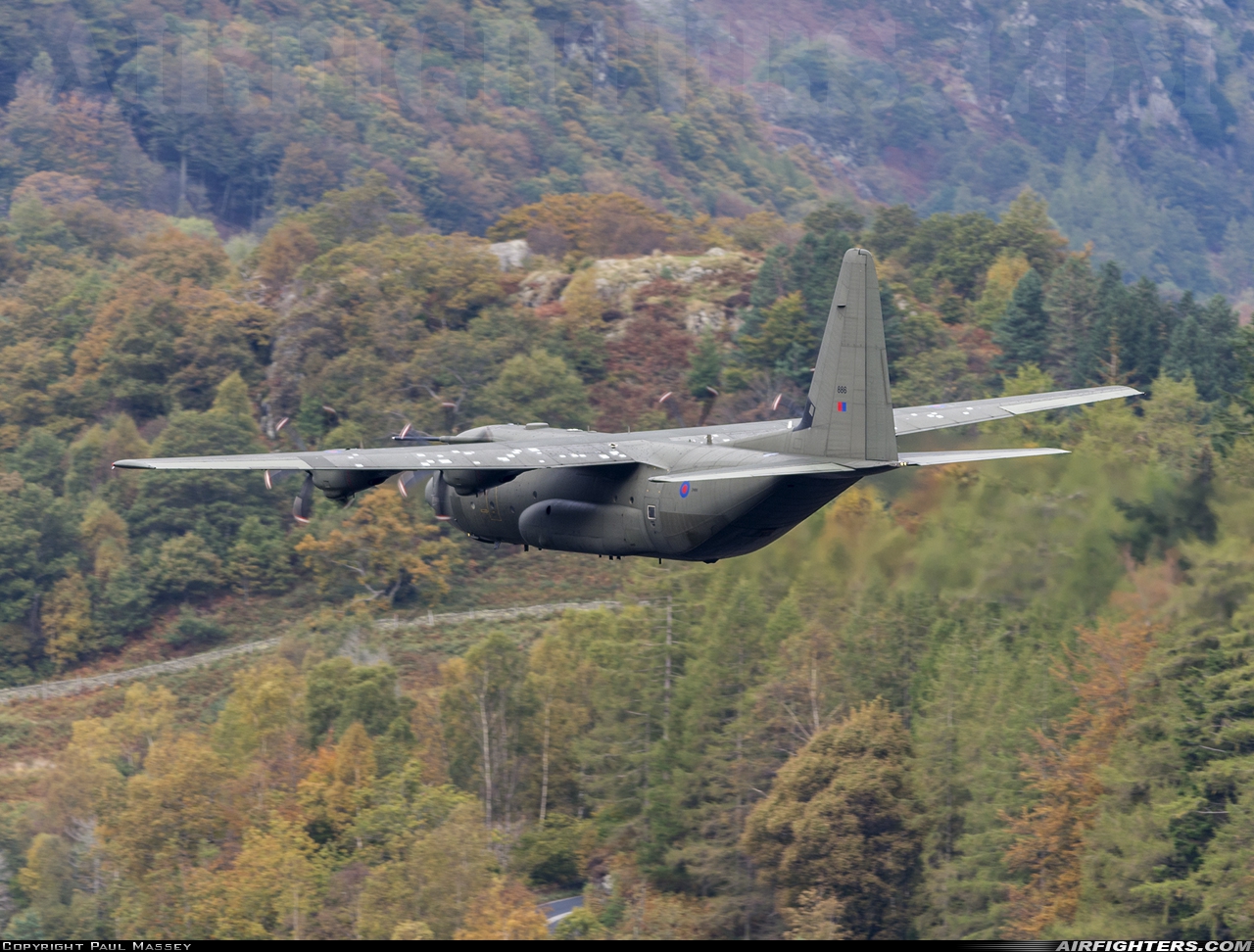 UK - Air Force Lockheed Martin Hercules C5 (C-130J / L-382) ZH886 at Off-Airport - Lake District, UK
