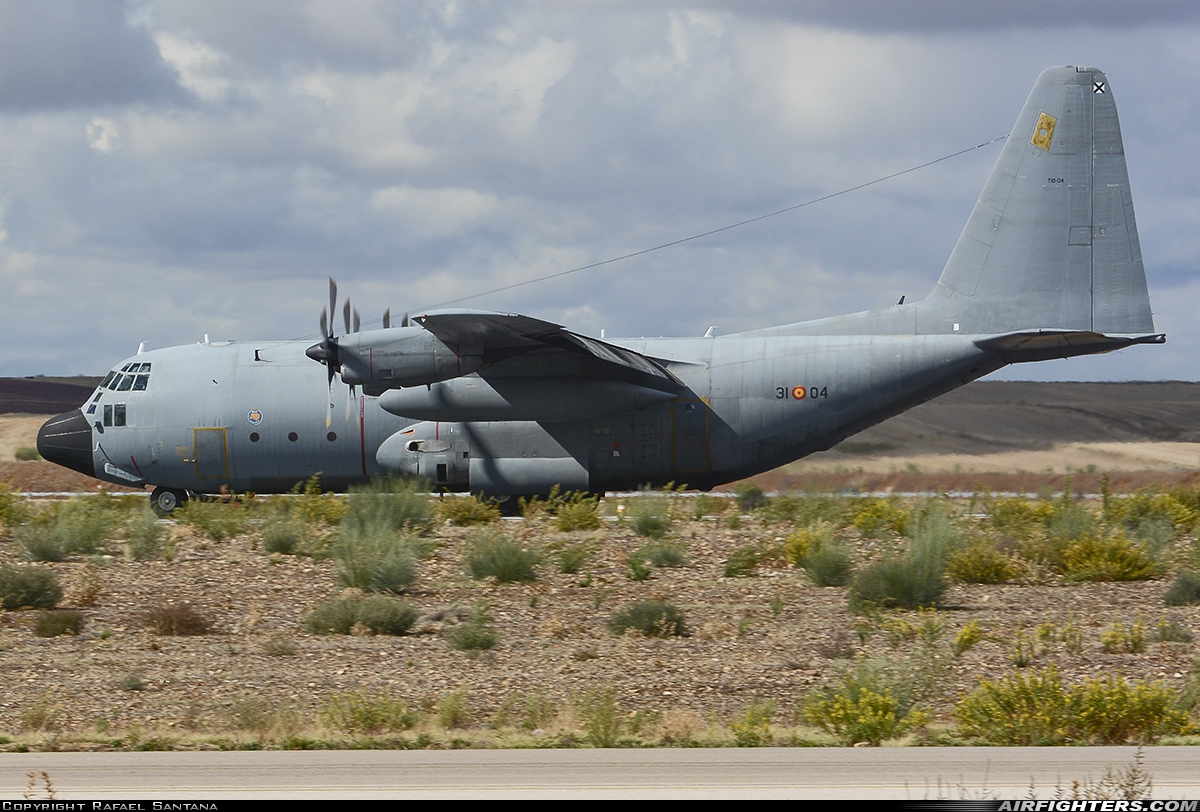Spain - Air Force Lockheed C-130H Hercules (L-382) T.10-04 at Madrid - Torrejon (TOJ / LETO), Spain