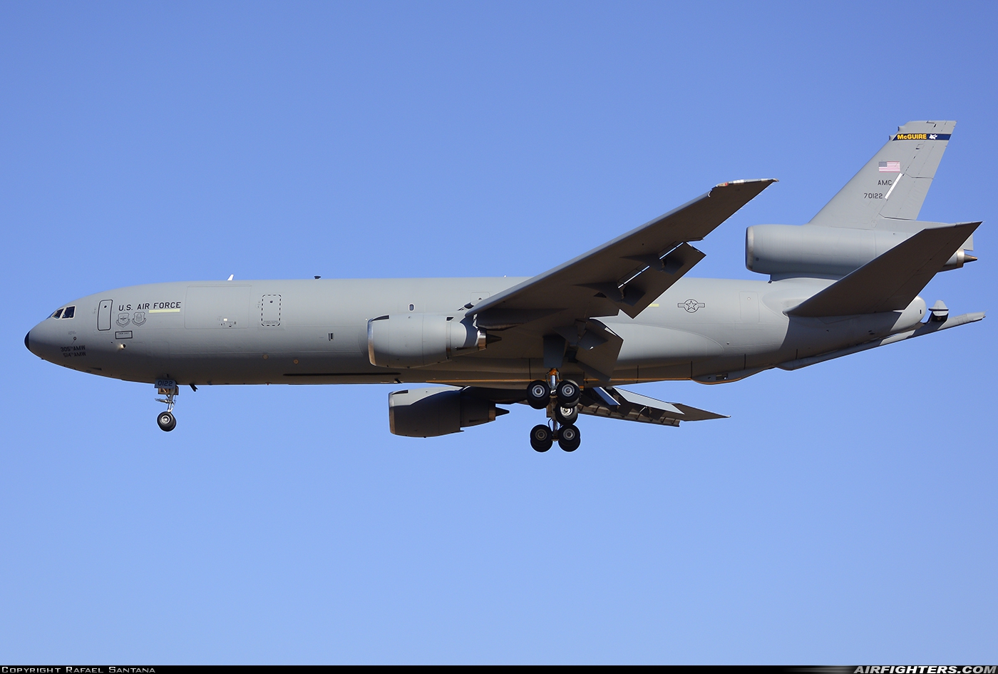 USA - Air Force McDonnell Douglas KC-10A Extender (DC-10-30CF) 87-0122 at Gran Canaria (- Las Palmas / Gando) (LPA / GCLP), Spain