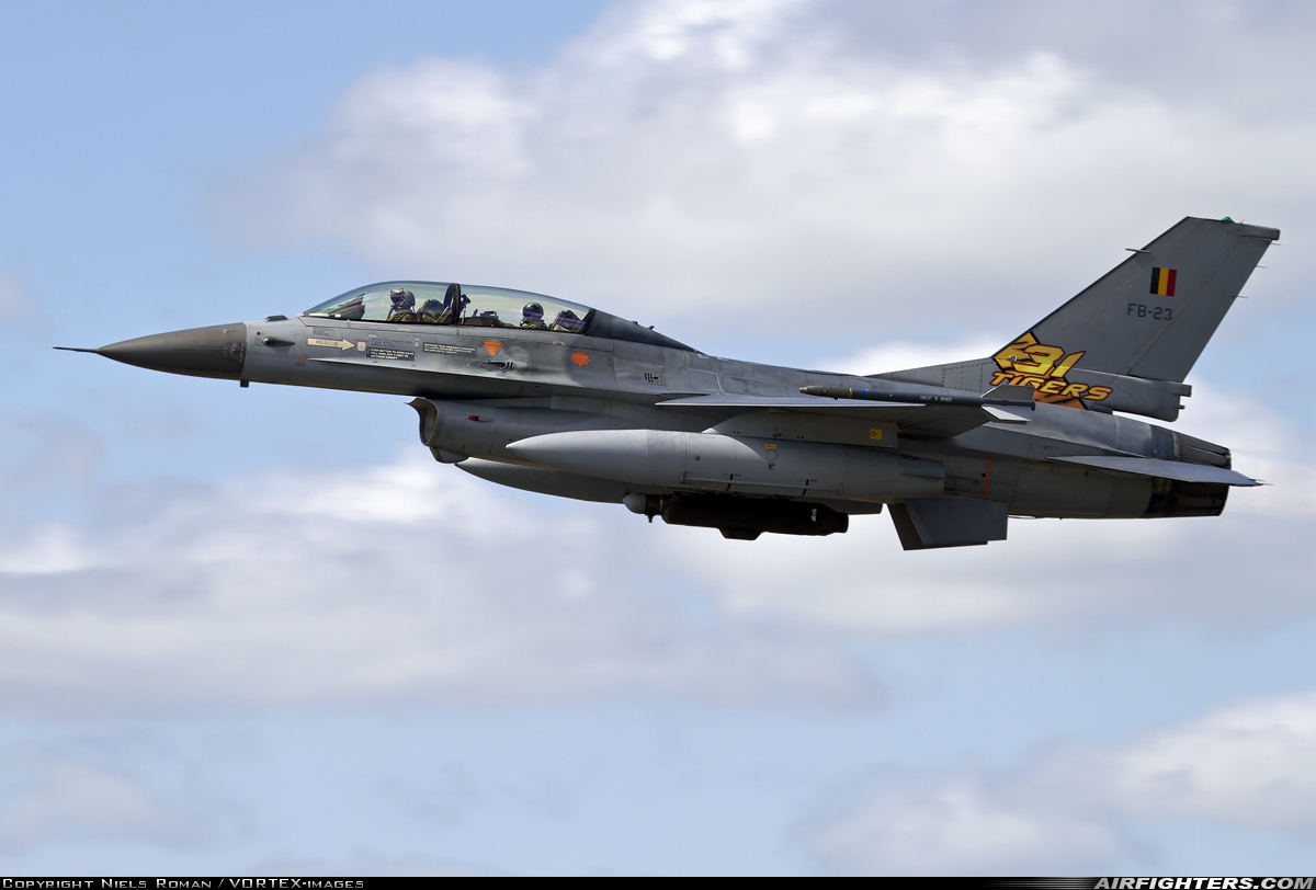 Belgium - Air Force General Dynamics F-16BM Fighting Falcon FB-23 at Schleswig (- Jagel) (WBG / ETNS), Germany