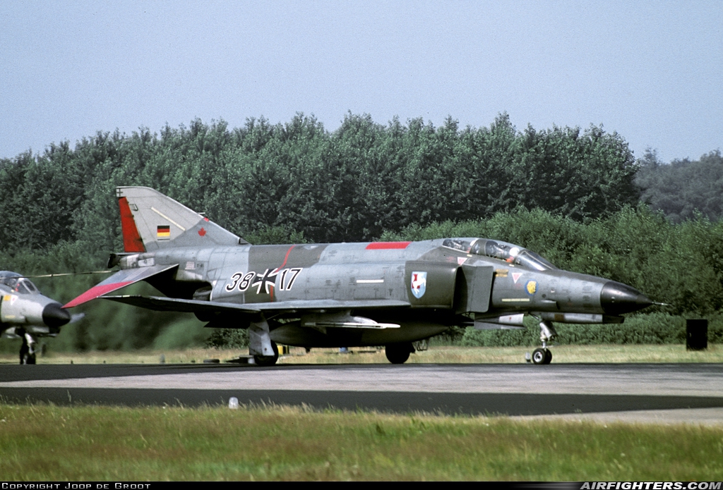 Germany - Air Force McDonnell Douglas F-4F Phantom II 38+17 at Enschede - Twenthe (ENS / EHTW), Netherlands