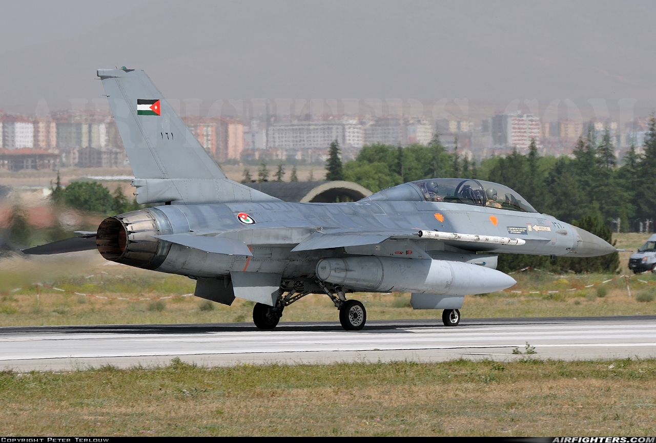Jordan - Air Force General Dynamics F-16BM Fighting Falcon 161 at Konya (KYA / LTAN), Türkiye