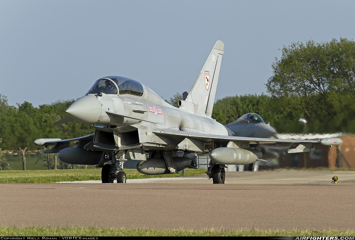 UK - Air Force Eurofighter Typhoon T3 ZJ805 at Coningsby (EGXC), UK