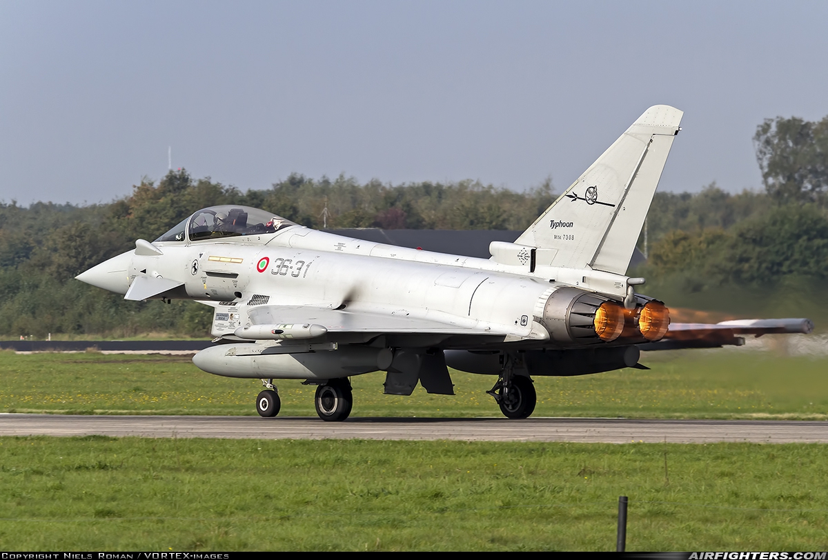 Italy - Air Force Eurofighter F-2000A Typhoon (EF-2000S) MM7308 at Uden - Volkel (UDE / EHVK), Netherlands