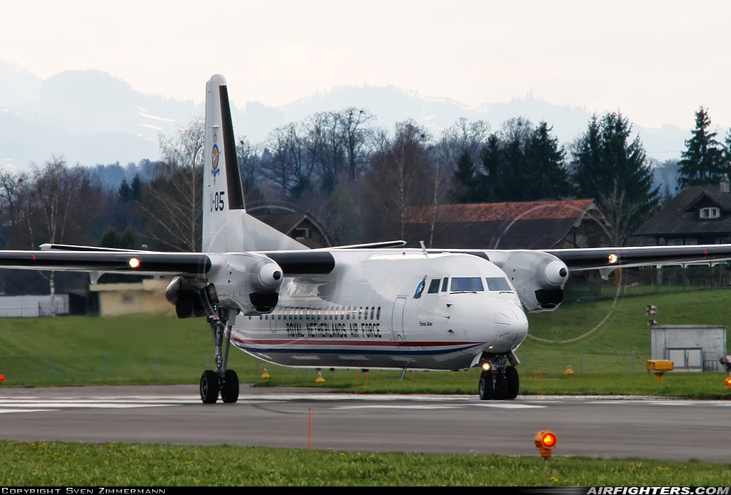 Netherlands - Air Force Fokker 50 U-05 at Emmen (EML / LSME), Switzerland